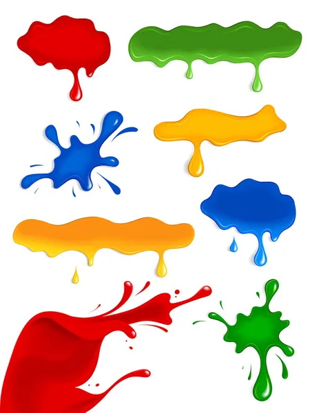 Peintures de couleur . — Image vectorielle