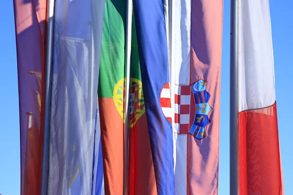 Banderas de los países de la Unión Europea — Foto de Stock