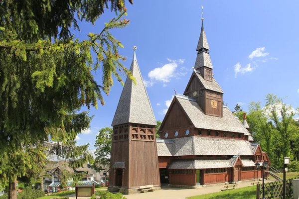 Iglesia de madera nórdica — Foto de Stock