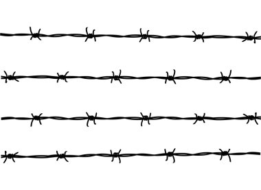 Barbed wire clipart