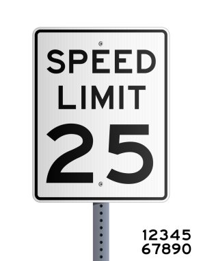 Speed limit clipart