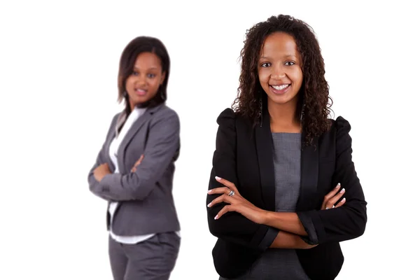 アフリカ系アメリカ人のビジネス女性の笑顔 — ストック写真