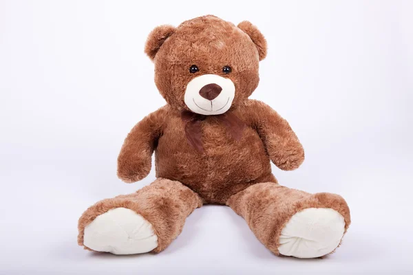Sittande teddybjörn — Stockfoto