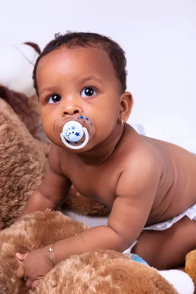 Adorable niñita afroamericana — Foto de Stock