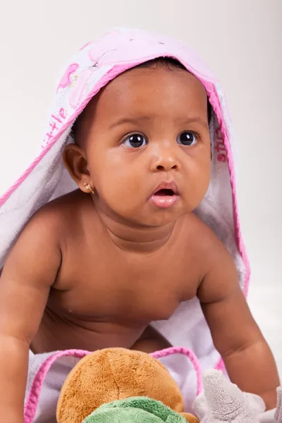 Rozkošná malá africká americká holčička — Stock fotografie