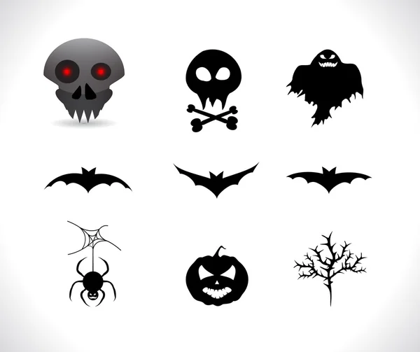 Halloween silhouettes — Stockvector