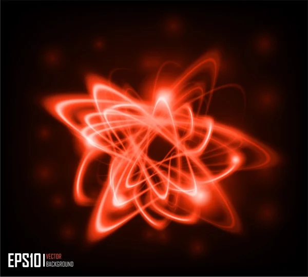 Formation d'énergie abstraite - thème rouge — Image vectorielle