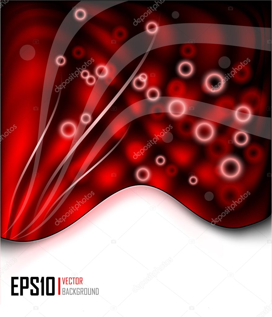 Red abstract glowing background