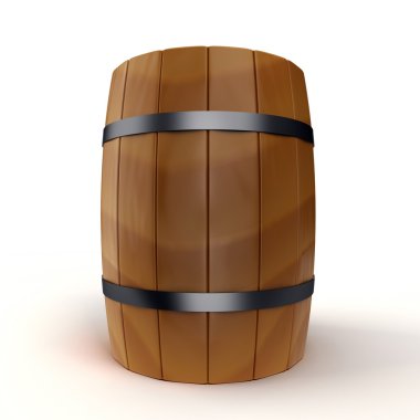 A wooden barrel clipart