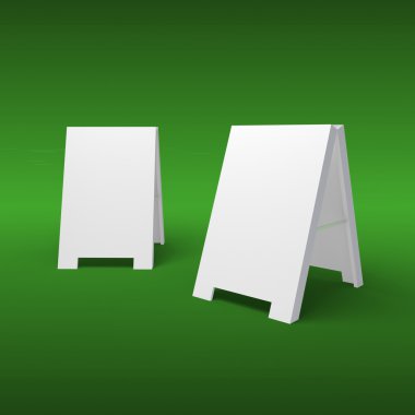 Blank sandwich board clipart