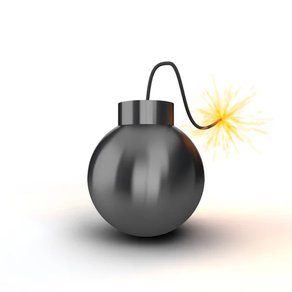 Чёрная бомба — стоковое фото