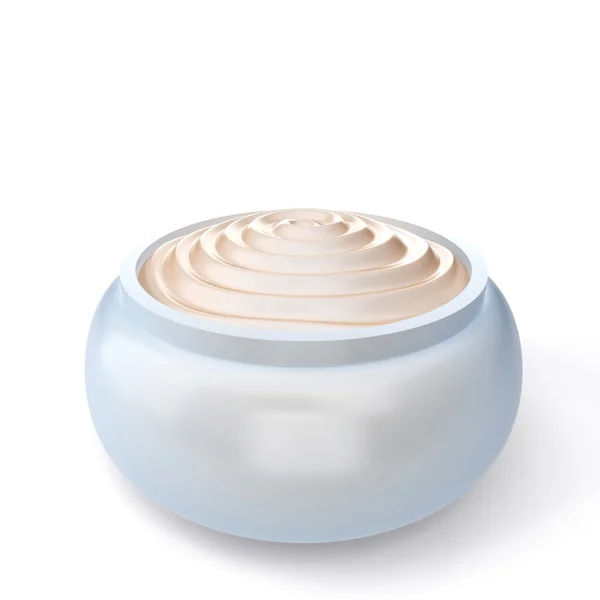 Cosmetic cream is in a jar — Stock Photo, Image