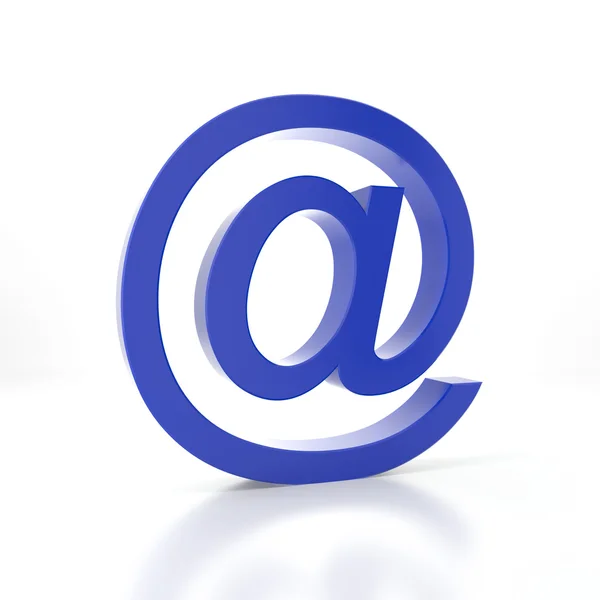 Symbol niebieski e-mail — Zdjęcie stockowe