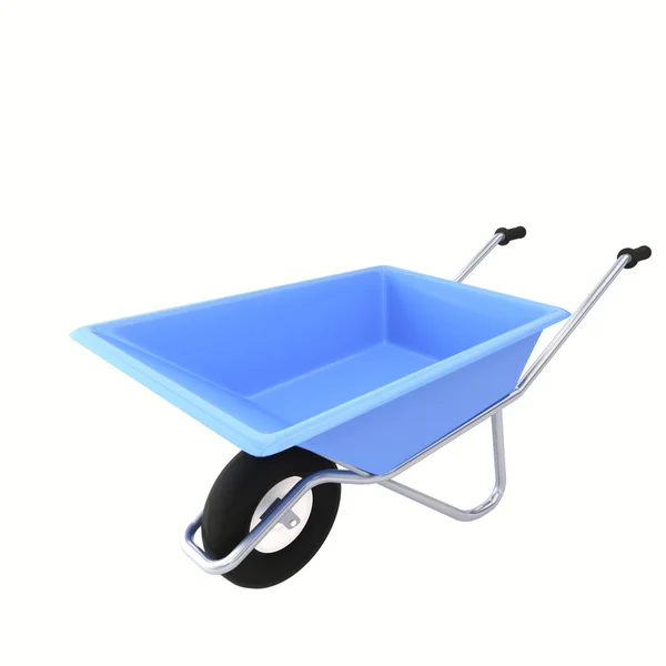 Χρωματιστά wheelbarrow — Φωτογραφία Αρχείου