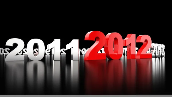 新的一年 2012 — 图库照片