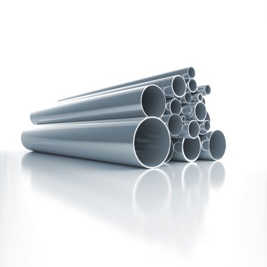 Steel pipes clipart