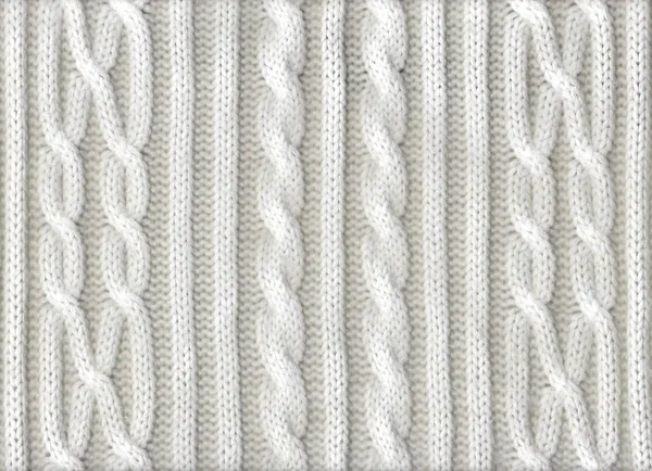 Textura blanca tejida — Foto de Stock
