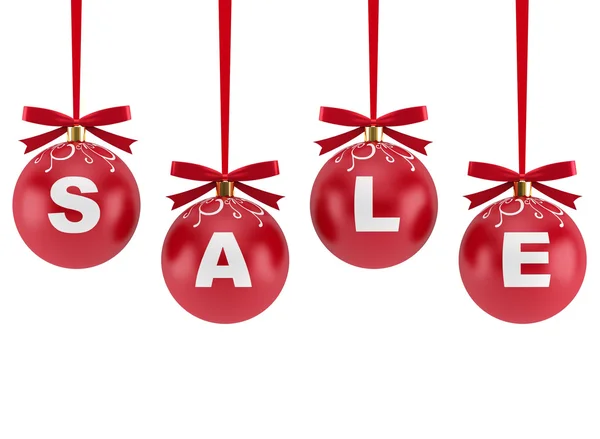 Christmas decorations with the word Sale — Stock Photo, Image