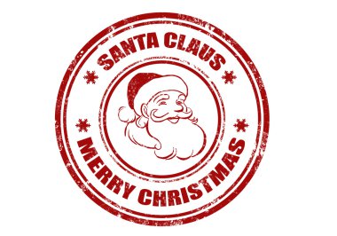 Santa Claus stamp clipart