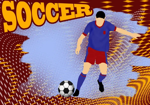 Soccer player — Stock Vector