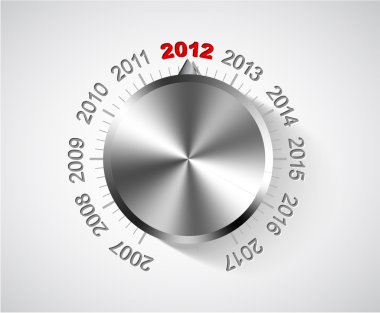 Vector 2012 New Year card clipart