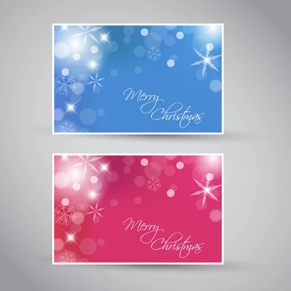Set van vector Kerstmis - Nieuwjaar banners 2012 (blauw en paars) — Stockvector