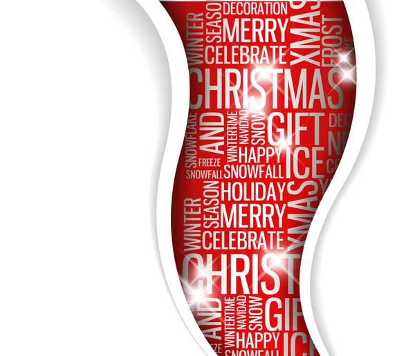 Векторні абстрактні різдвяні листівки - сезонні слова — стоковий вектор