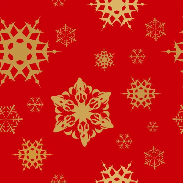 Téli - piros karácsonyi zökkenőmentes minta — Stock Vector