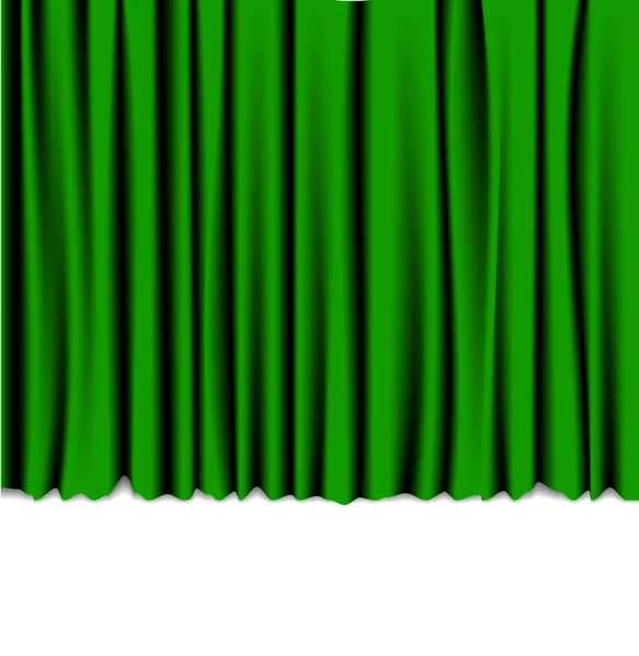 Rideau vert du théâtre — Image vectorielle