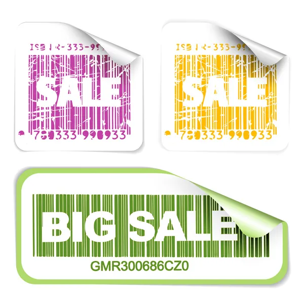 Set of fresh sale labels — Stock Vector