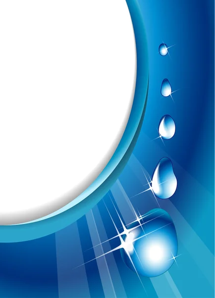 Water drops - abstract background — Stock Vector
