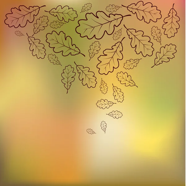 カラフルなベクトルのヴィンテージ秋の背景 — ストックベクタ