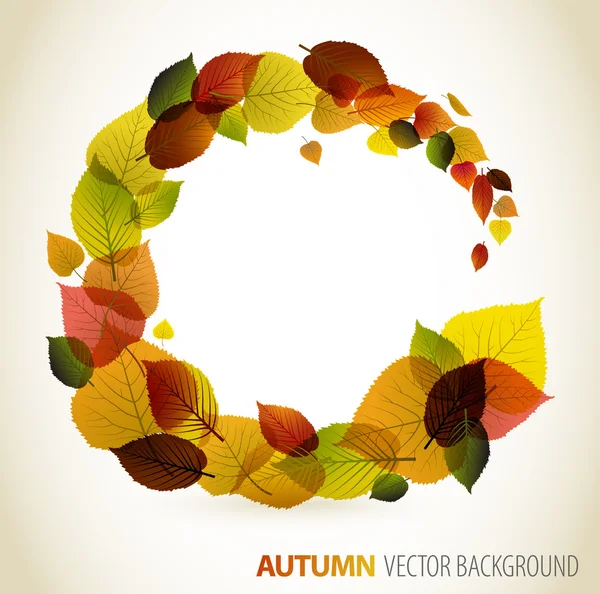 Fondo floral abstracto de otoño — Archivo Imágenes Vectoriales