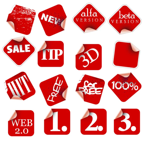 Etiquetas insignias y pegatinas — Vector de stock