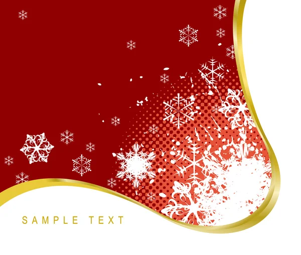 Fond rouge de Noël — Image vectorielle