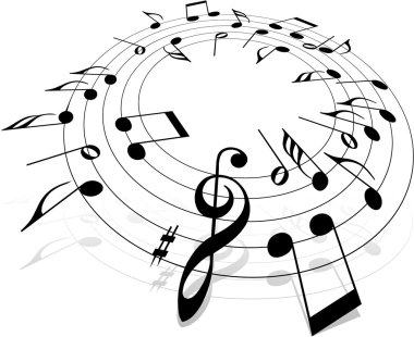 Music theme clipart