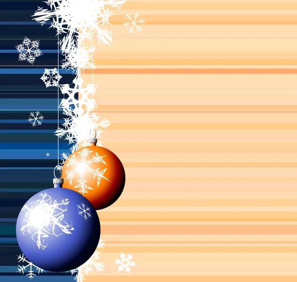 Vánoční cibule se sněhovými vločkami — Stockový vektor
