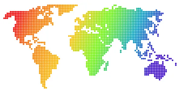 Mappa del mondo — Vettoriale Stock