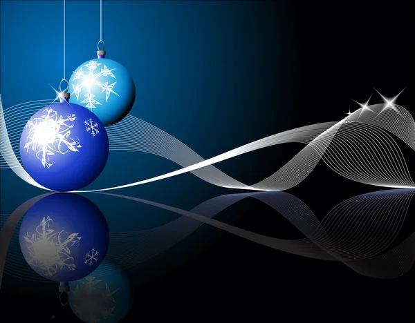Голубые рождественские лампочки — стоковый вектор