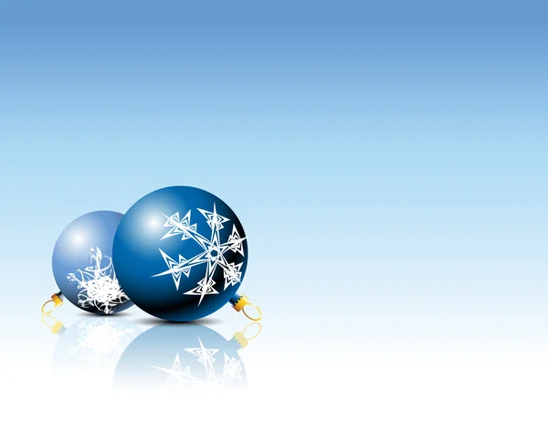 Bombillas azules de Navidad — Vector de stock