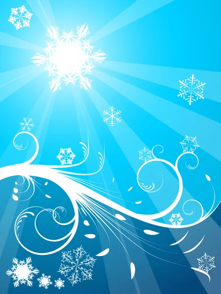 Fond froid de Noël — Image vectorielle