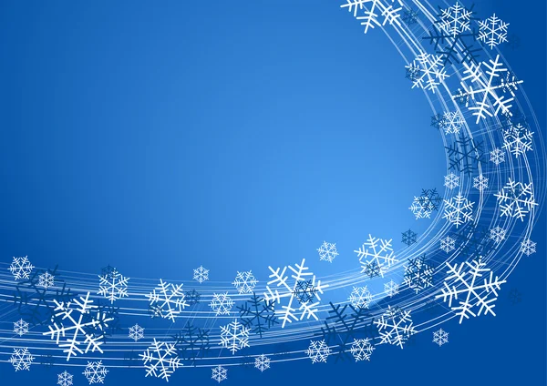 Snow flakes background — Stock Vector