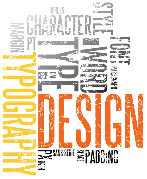 Grunge typographie fond — Image vectorielle