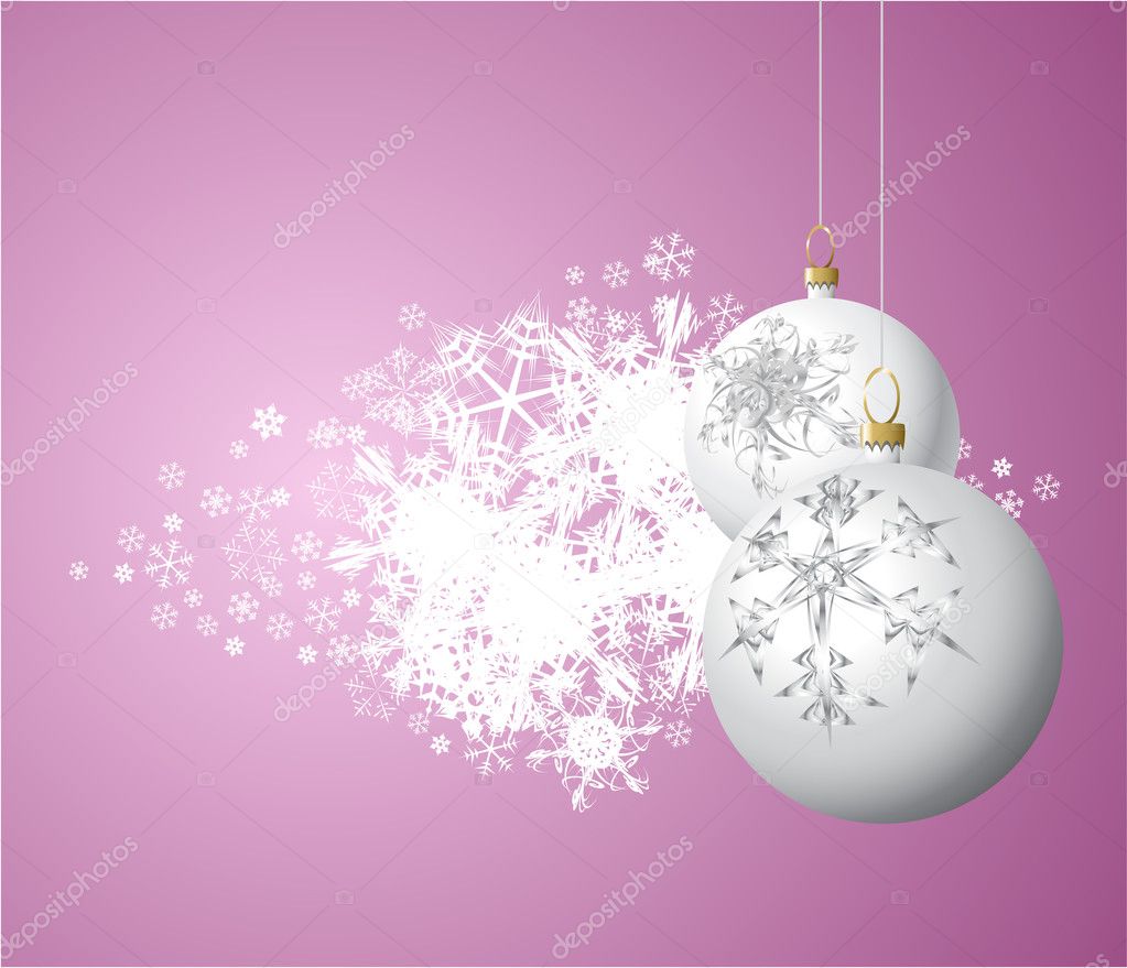 White Christmas bulbs