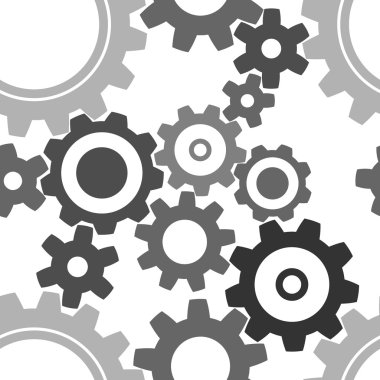 seamless cogwheel pattern clipart