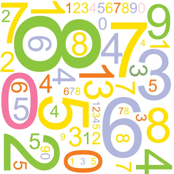 Contexte avec numéros — Image vectorielle