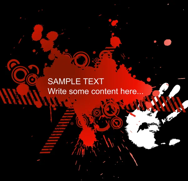 Abstrakter roter Grunge-Hintergrund — Stockvektor