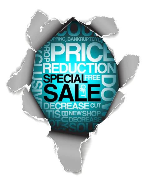 Sale discount advertisement — Stock Vector