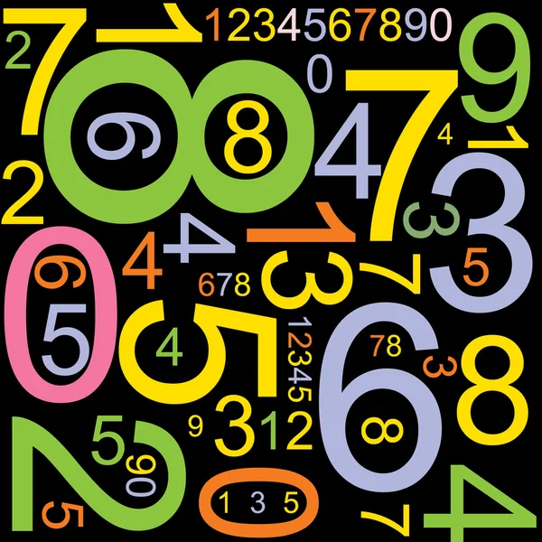 Abstraktní pozadí s čísly — Stockový vektor