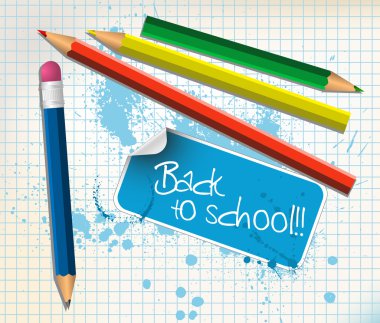 Back to school poster clipart